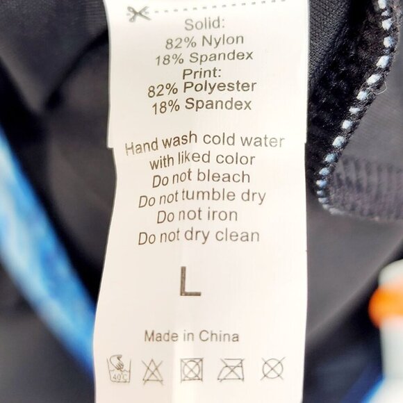 Womens UPF 50+ Racerback One-Piece Swimsuit Black Size L Swimwear - Picture 3 of 6